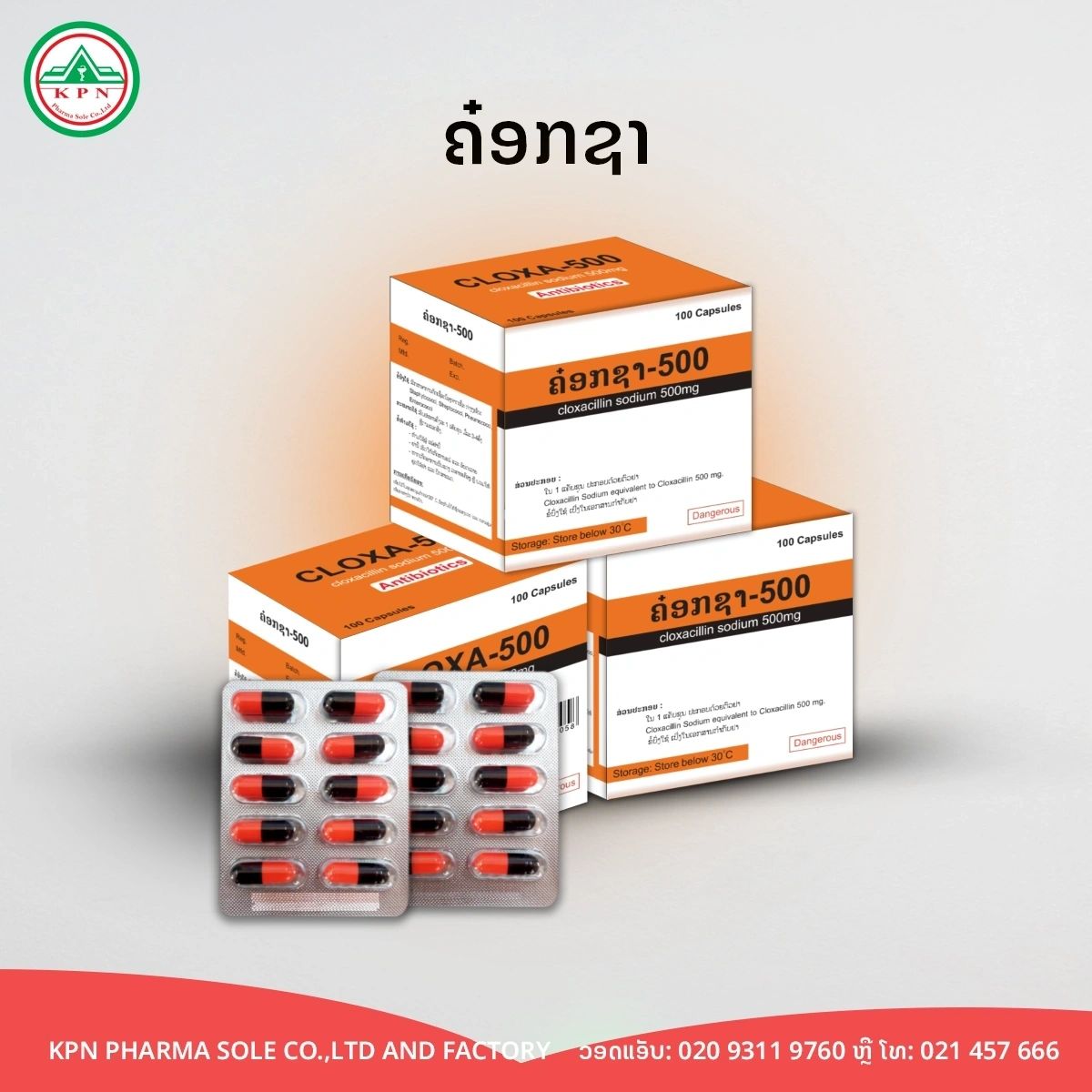 Cloxacillin Sodium 500mg by KPN Pharma